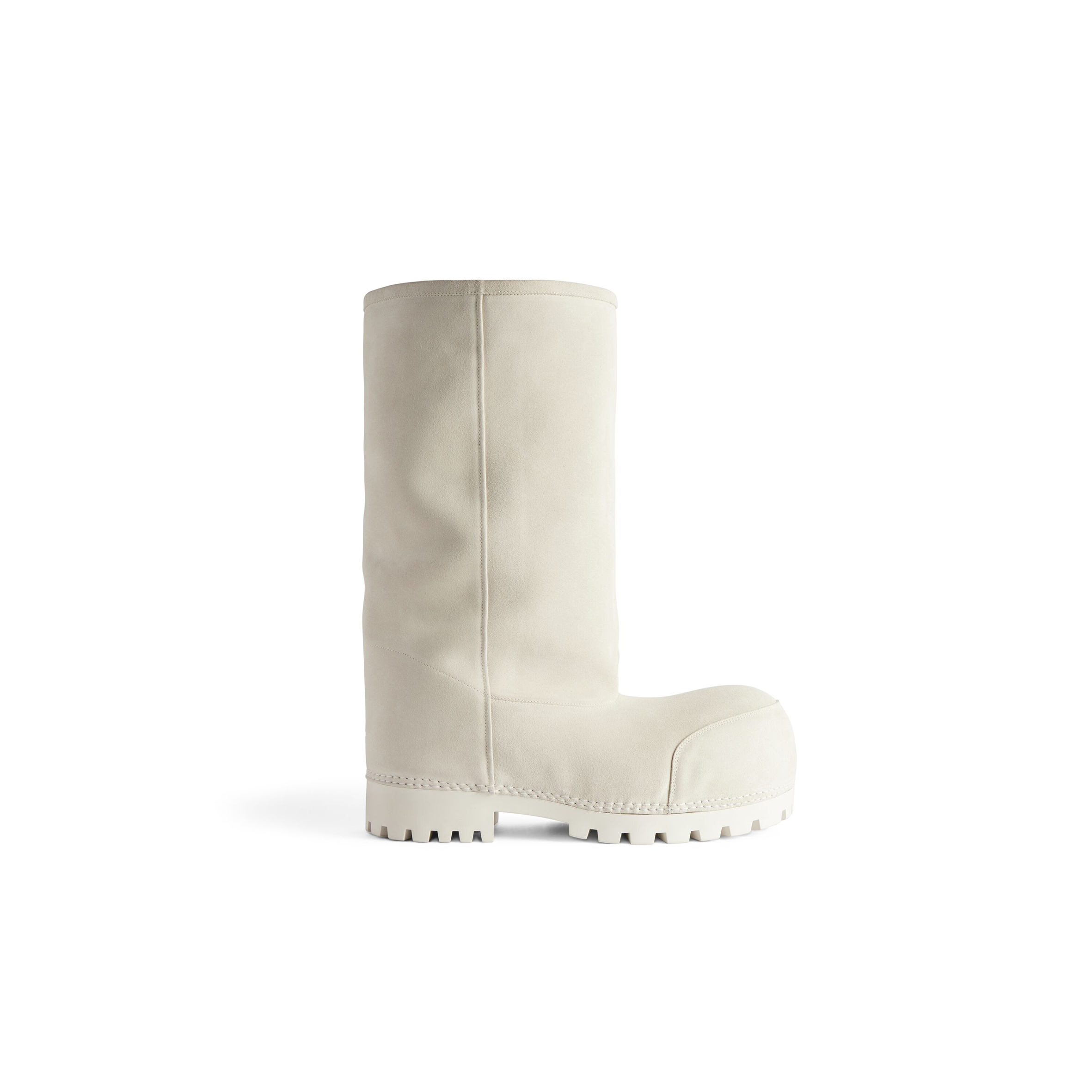 Ba*len*cia*ga alaska fur white calfskin and synthetic tall boots 802177wbfc19000